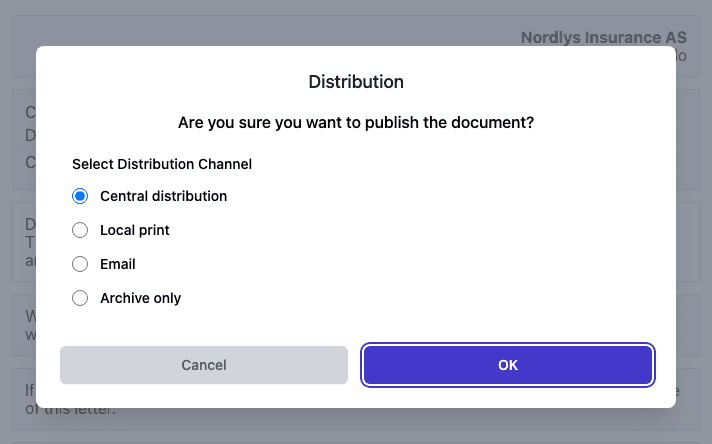The Distribution window