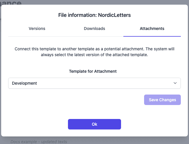 Attachments of a file