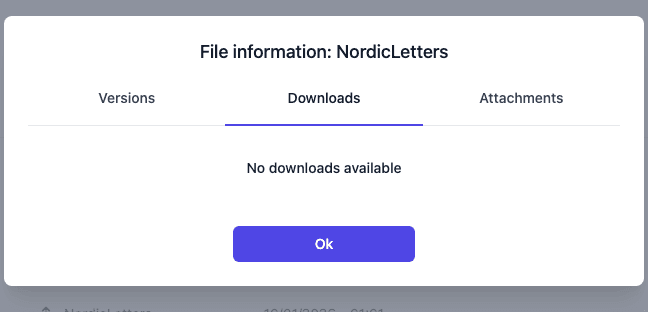 Downloads of a file