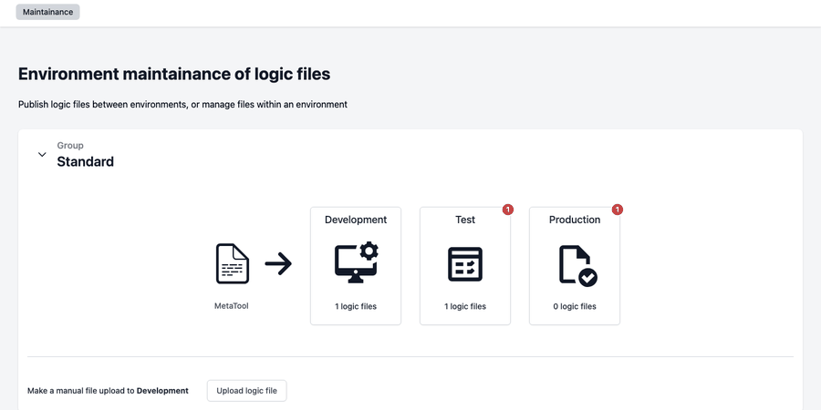 Uploading a logic file