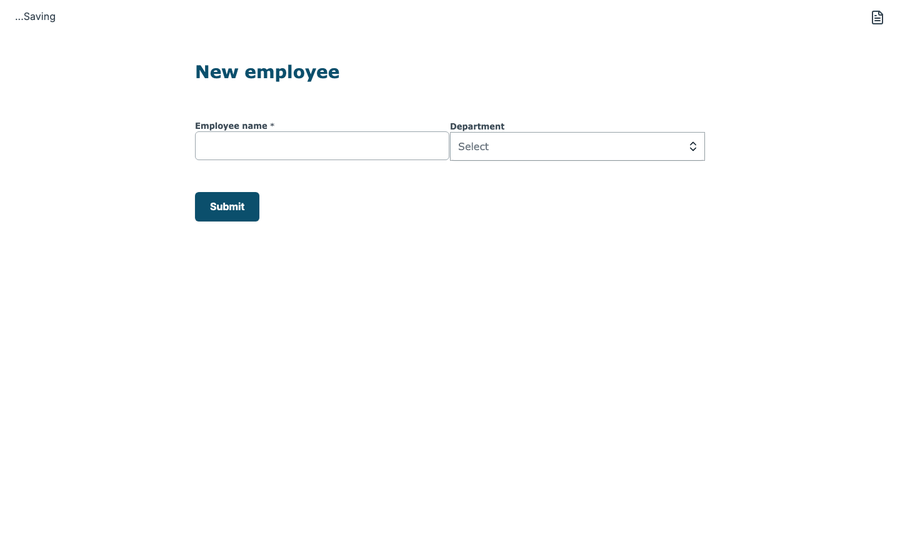 Filling in the form and opening the Debug Panel with Ctrl+Alt+D