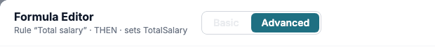 Basic greyed out for a multi-step formula