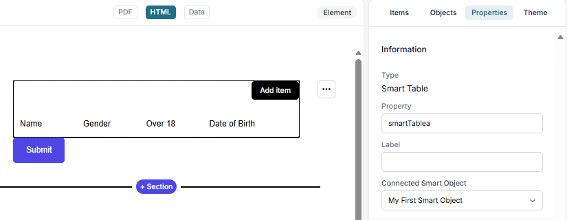 control elements