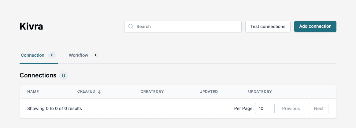 An app page
