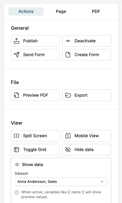 Studio Elements Data Table
