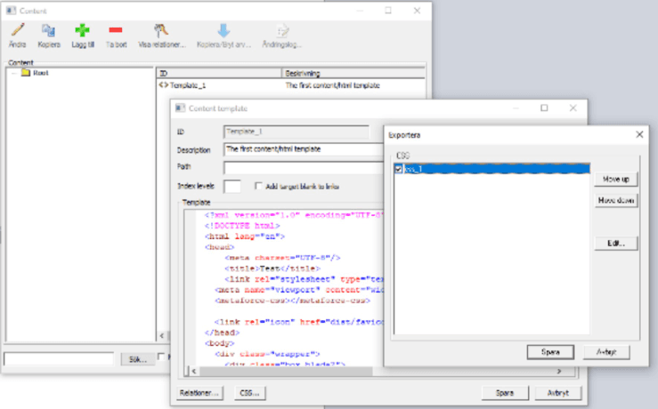 Choose CSS file
