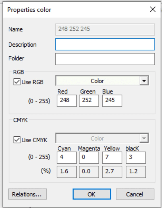 Properties color