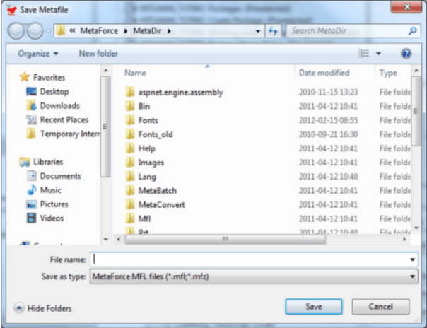 Save MetaLogic file