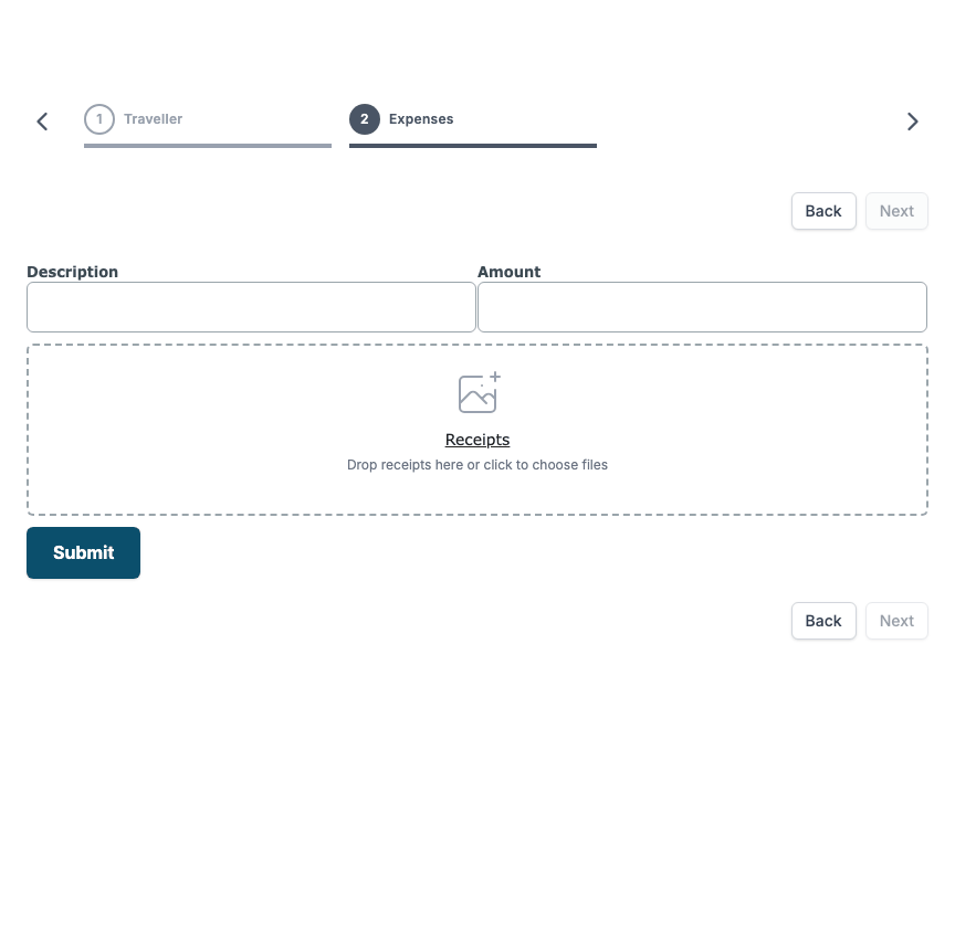 A File Upload with a 2 MB limit: a file that is too large is refused, a file with the wrong type is refused, and a small PNG image is accepted and listed under Files uploaded.