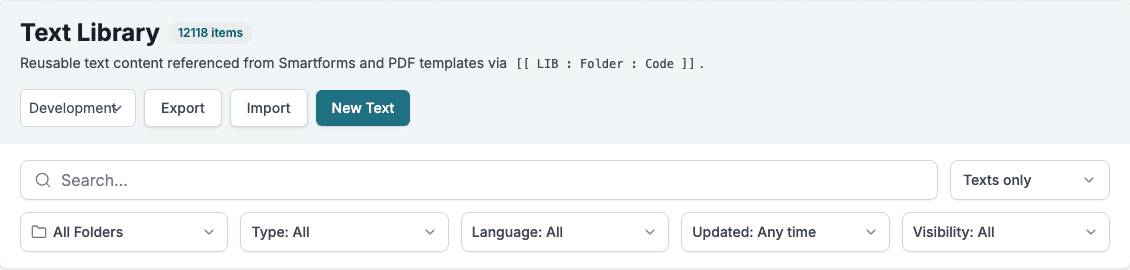 Text Library